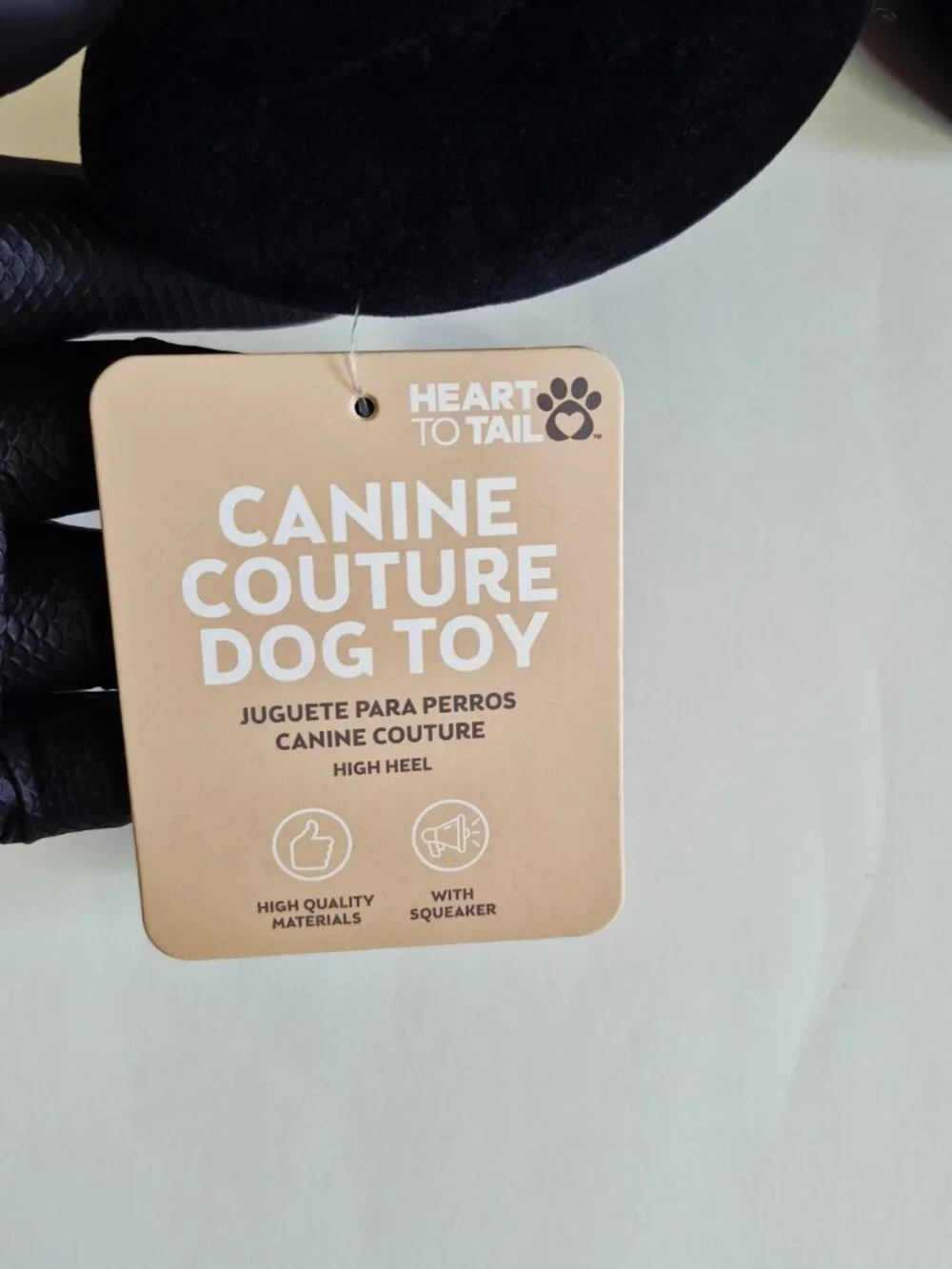 Heart to Tail Canine Couture Dog Toy High Heel, New with Tag